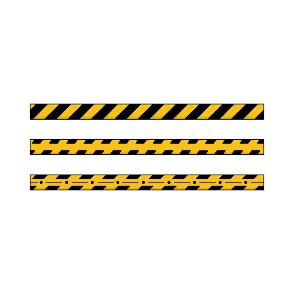 Illustration of danger line vector