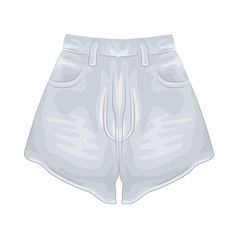 ilustración de mujer pantalones cortos vector
