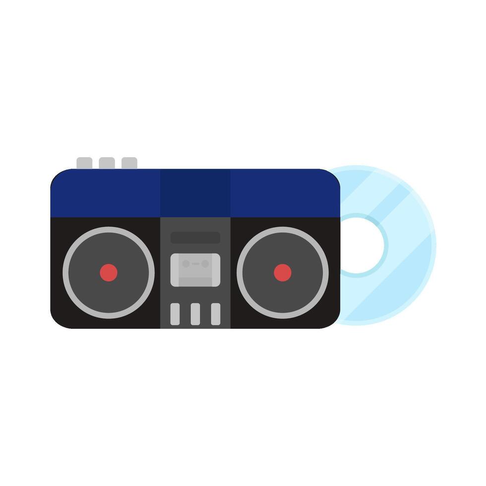 ilustración de boombox vector