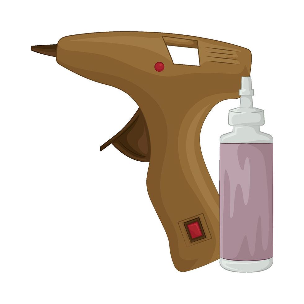 Illustration of glue gun vector