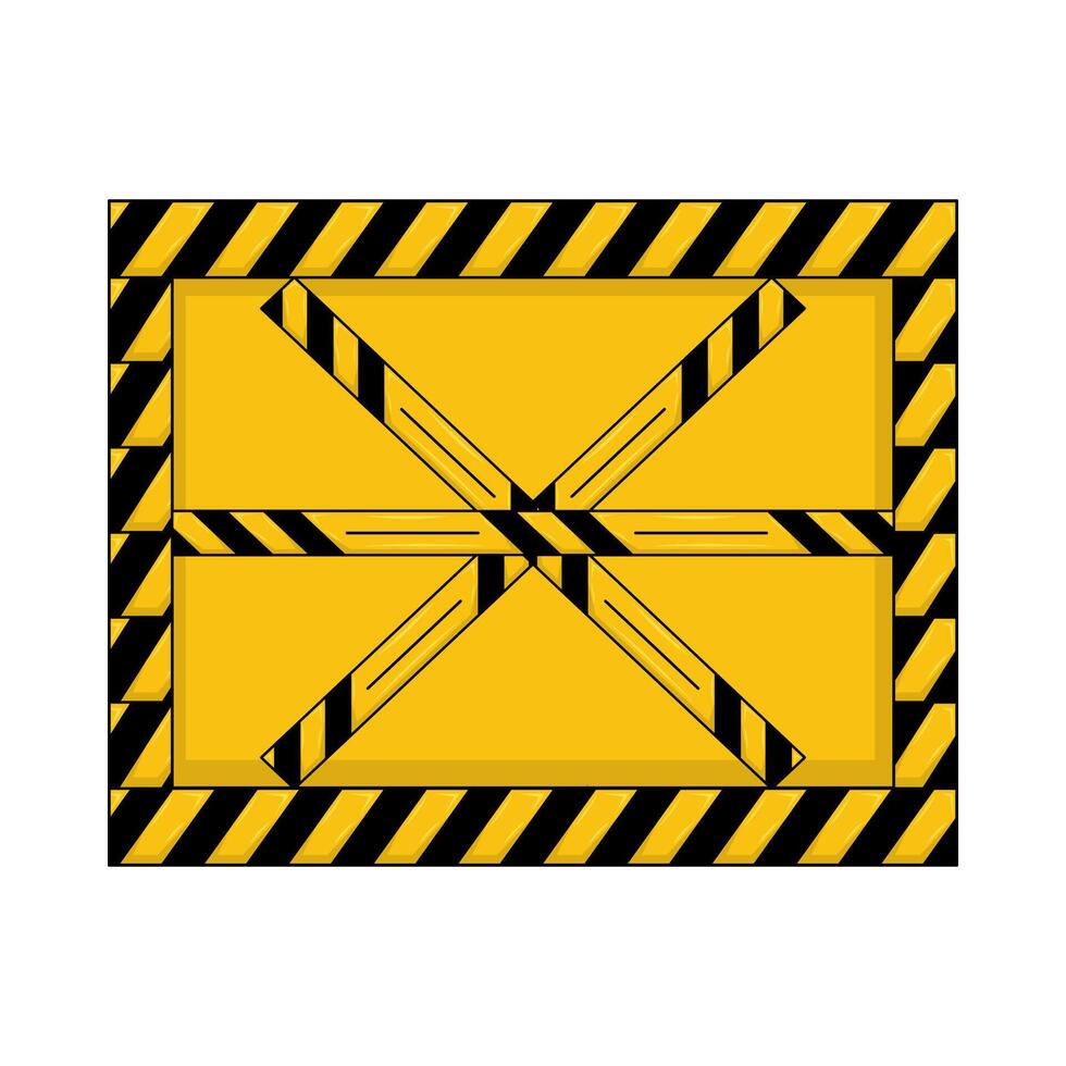 Illustration of danger line vector