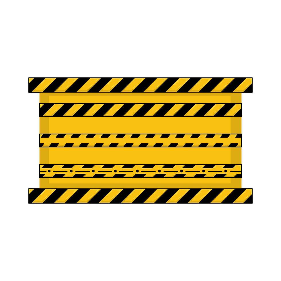 Illustration of danger line vector