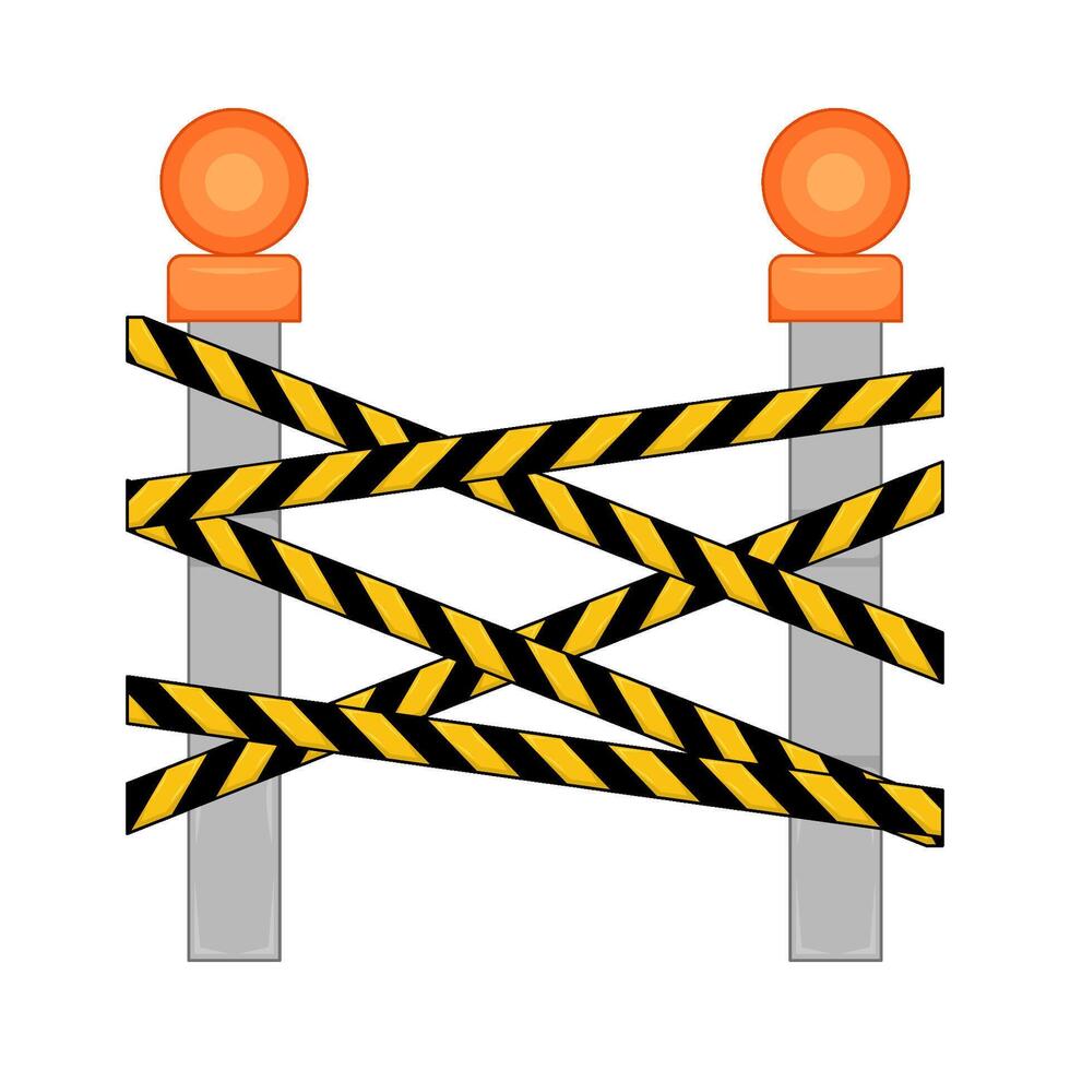 Illustration of danger line vector