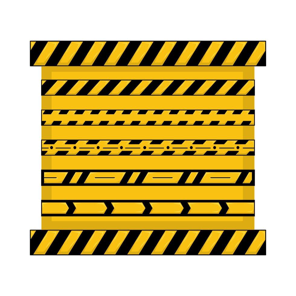 Illustration of danger line vector