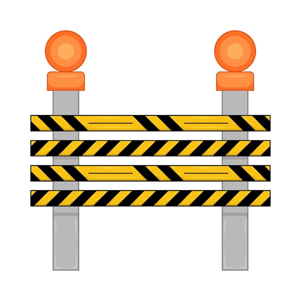 Illustration of danger line vector