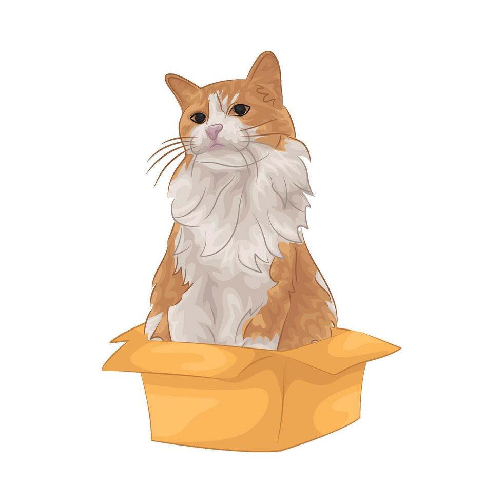 ilustración de gato vector