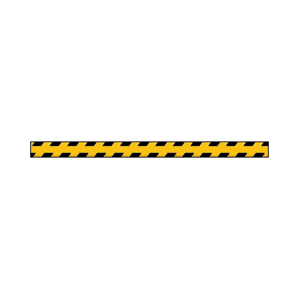 Illustration of danger line vector