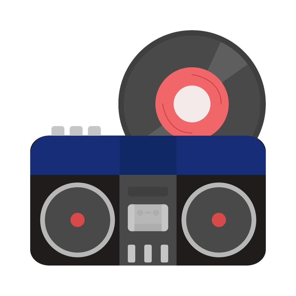 ilustración de boombox vector