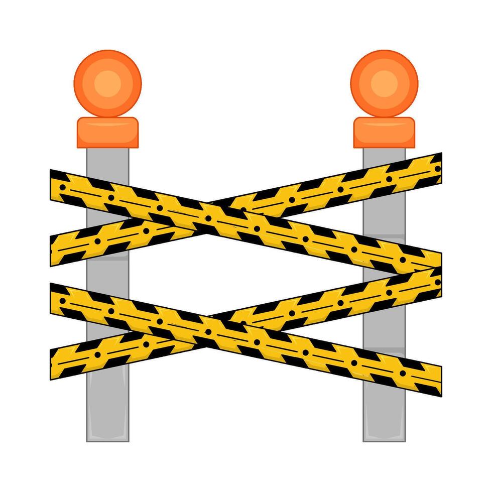Illustration of danger line vector