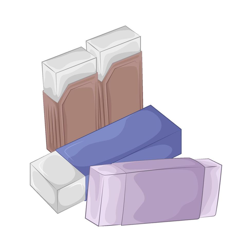 Illustration of eraser vector