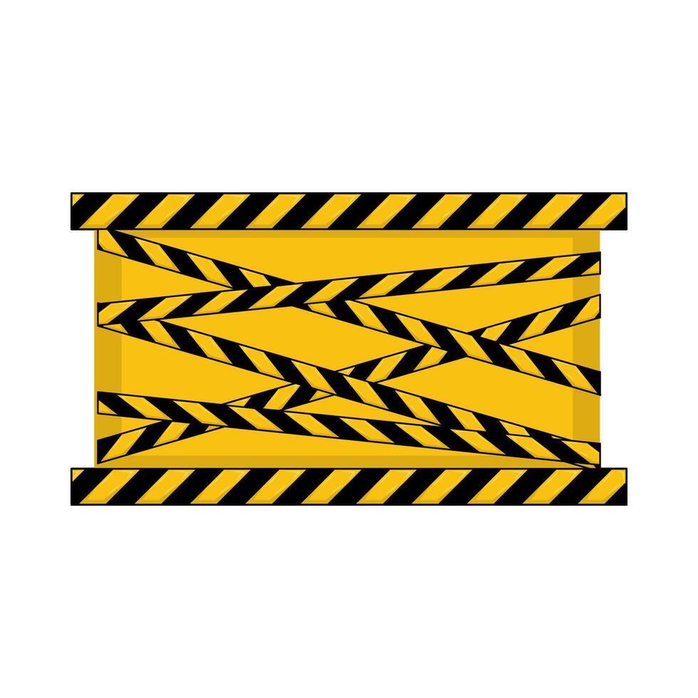 Illustration of danger line vector