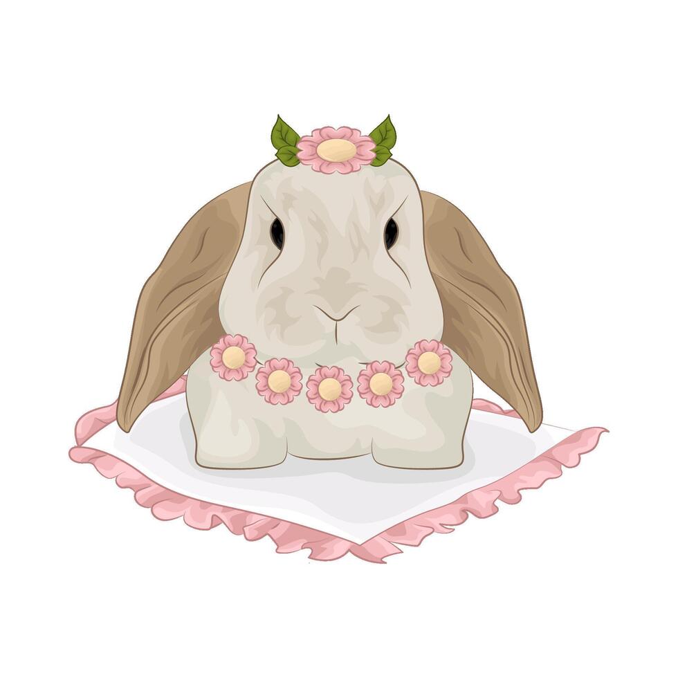 Illustration of rabbit vector