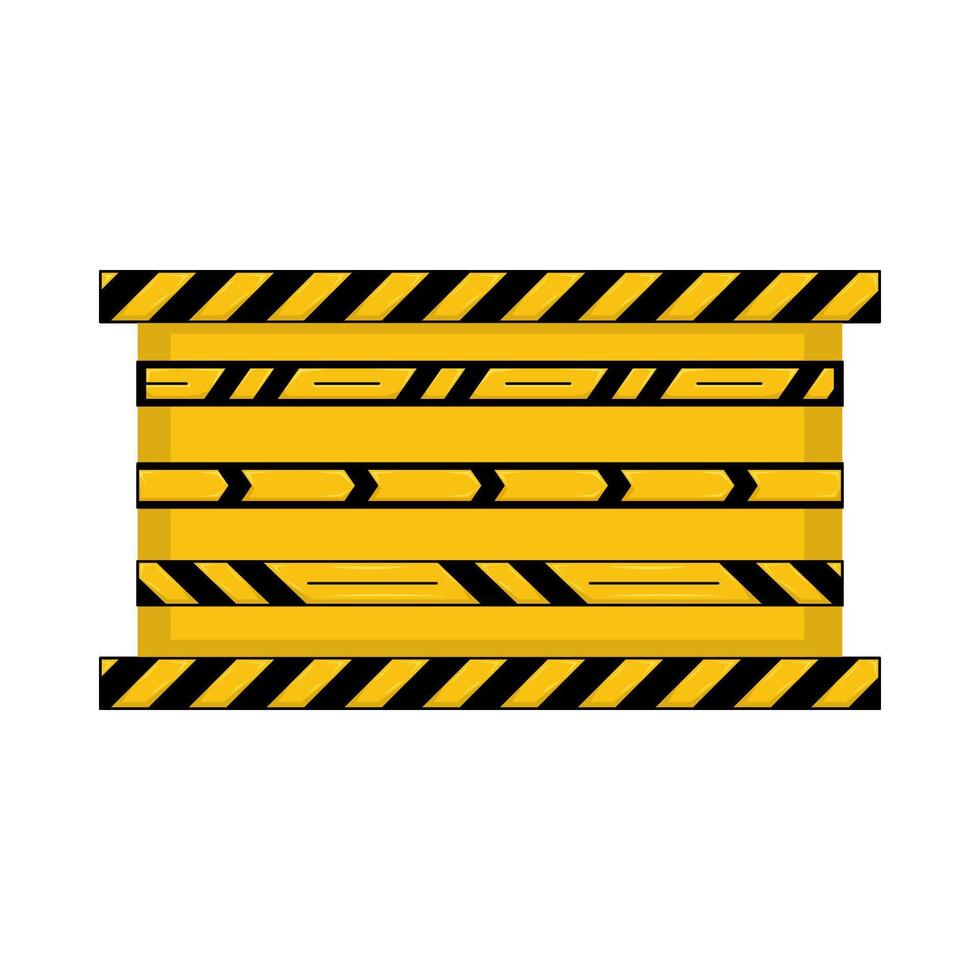 Illustration of danger line vector