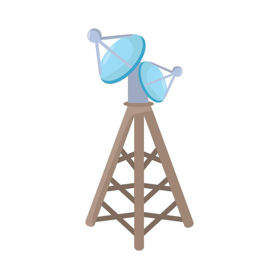 Illustration of antenna tower vector