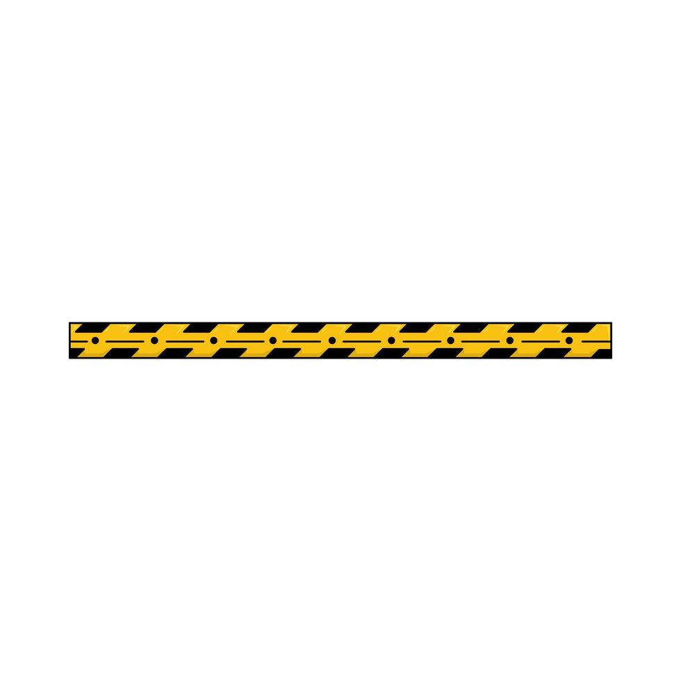 Illustration of danger line vector