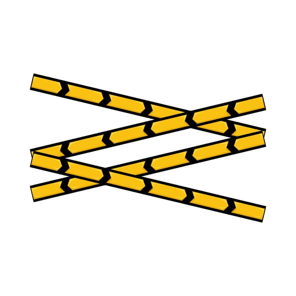 Illustration of danger line vector