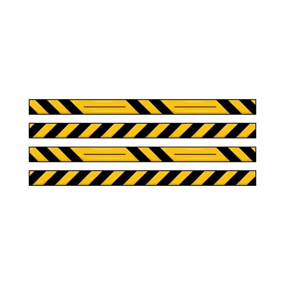 Illustration of danger line vector