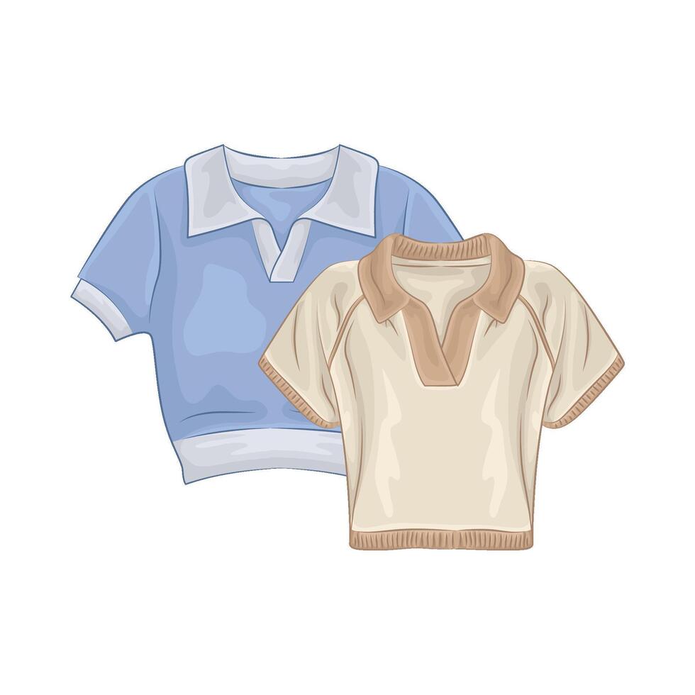 Illustration of women t-shirt vector