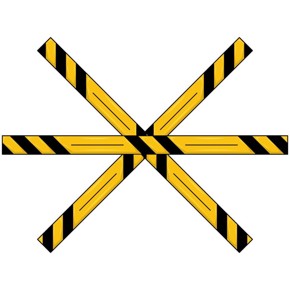 Illustration of danger line vector