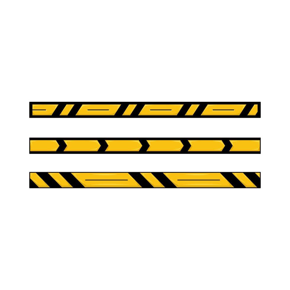Illustration of danger line vector