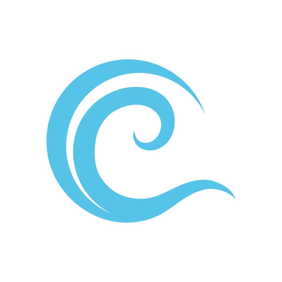 Wave logo. Graphic symbols of ocean or flowing sea water stylized for business identity vector. Illustration water wave logo for business emblem company vector