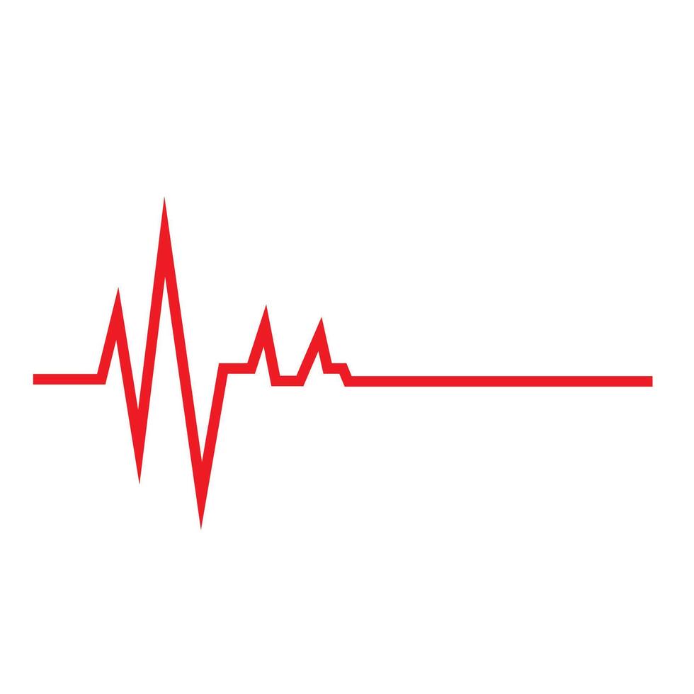 Heart beat pulse logo vector
