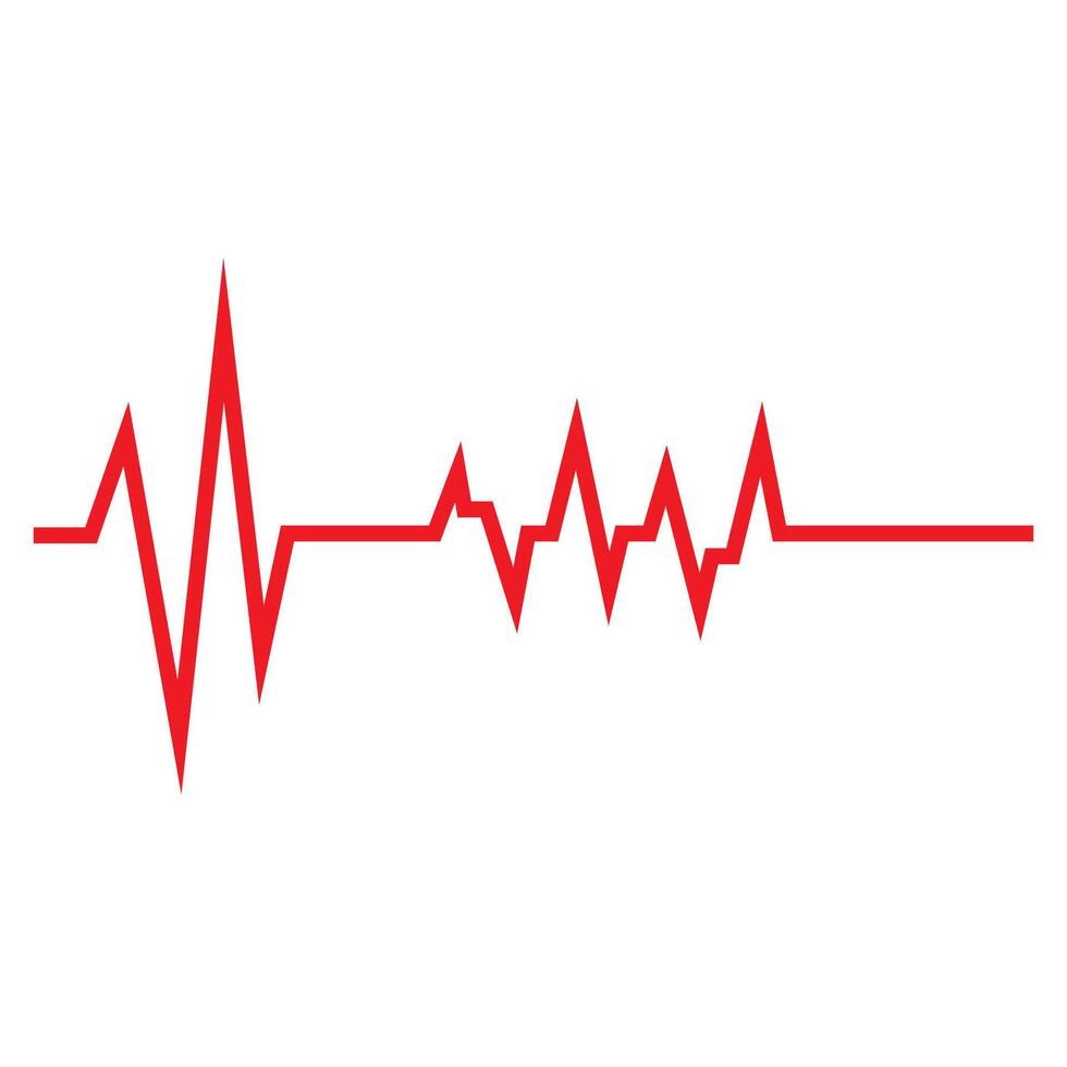 Heart beat pulse logo vector