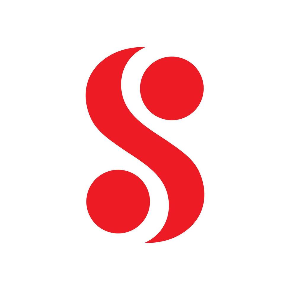 elementos de plantilla de diseño de icono de logotipo de letra s vector