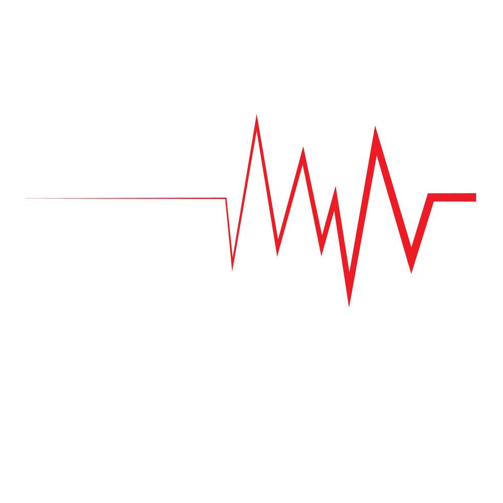 Heart beat pulse logo vector