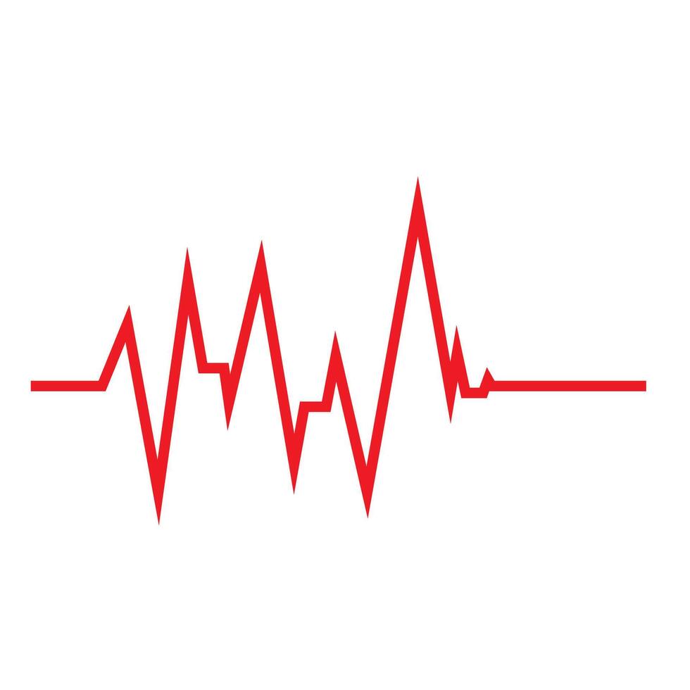 Heart beat pulse logo vector