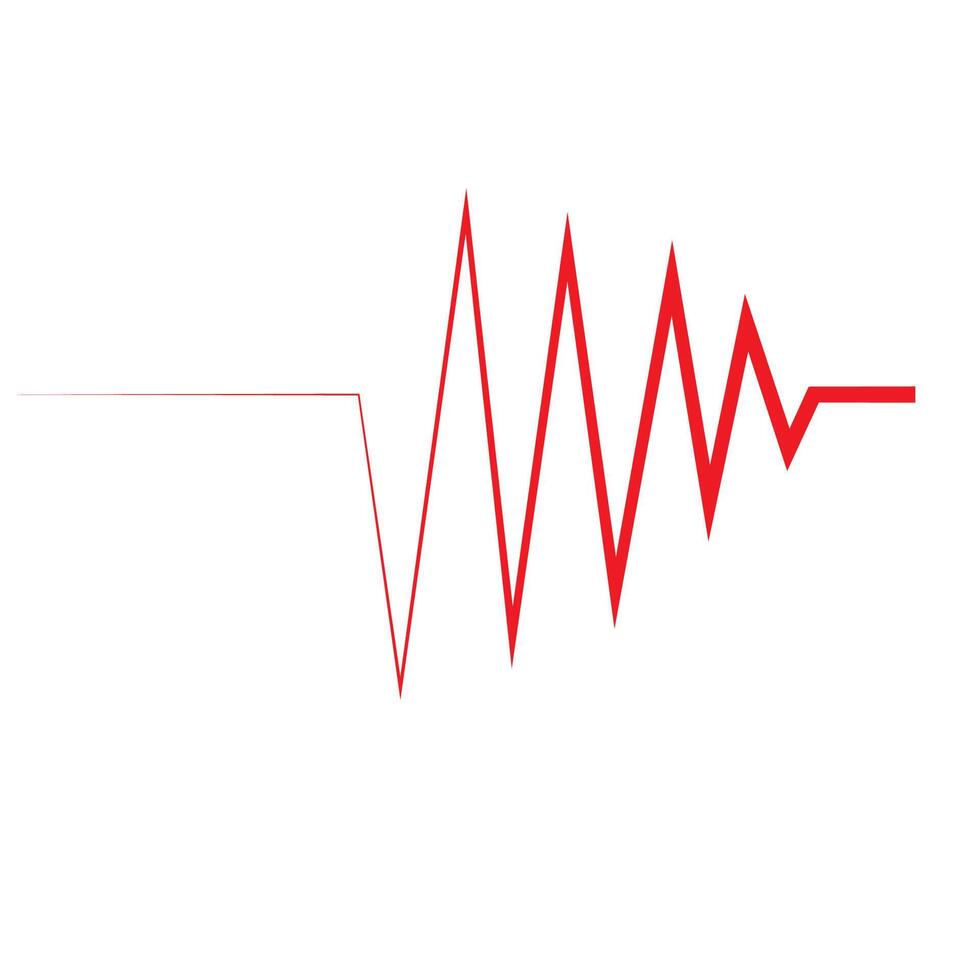 Heart beat pulse logo vector