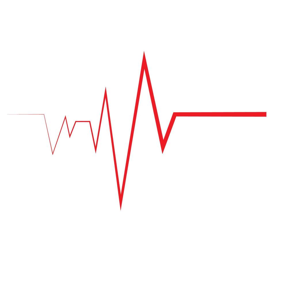 Heart beat pulse logo vector