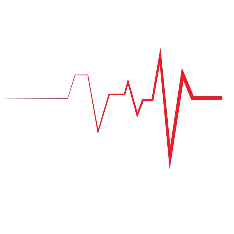 Heart beat pulse logo vector