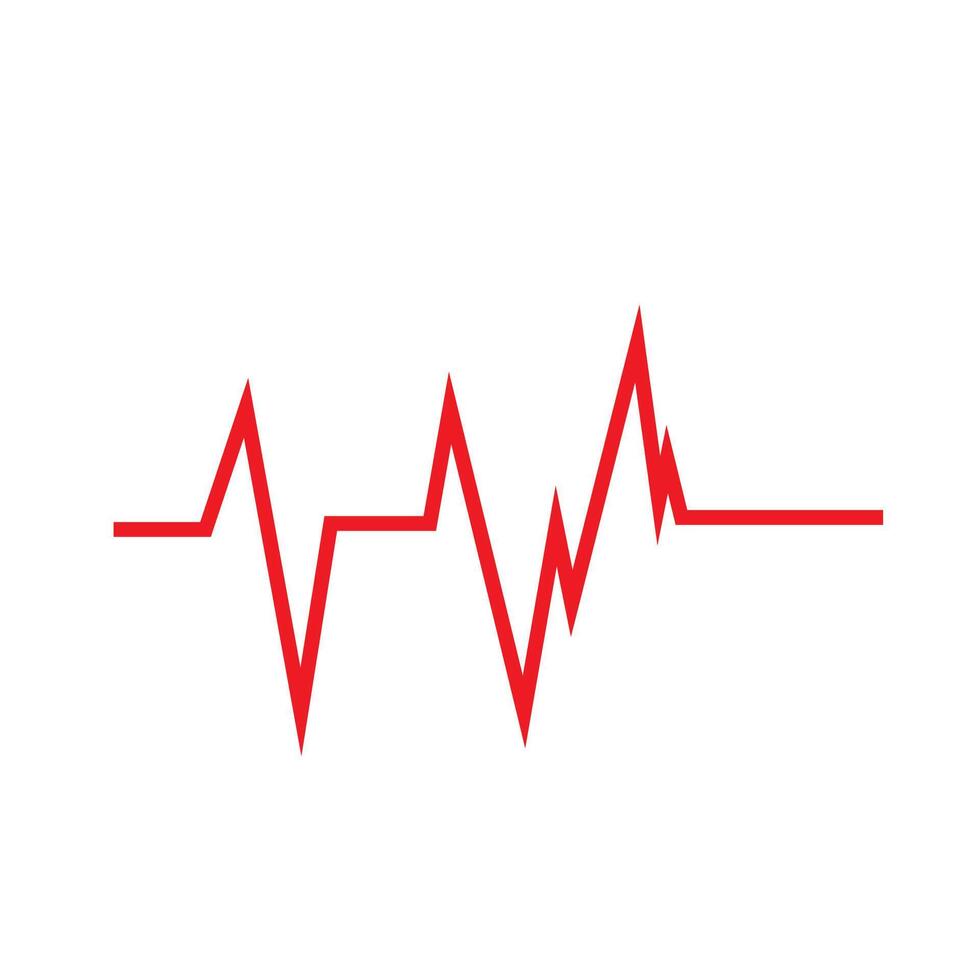 Heart beat pulse logo vector