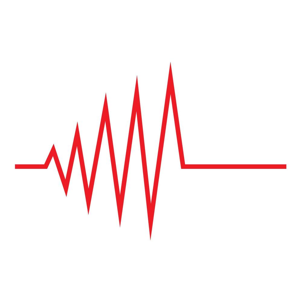 Heart beat pulse logo vector