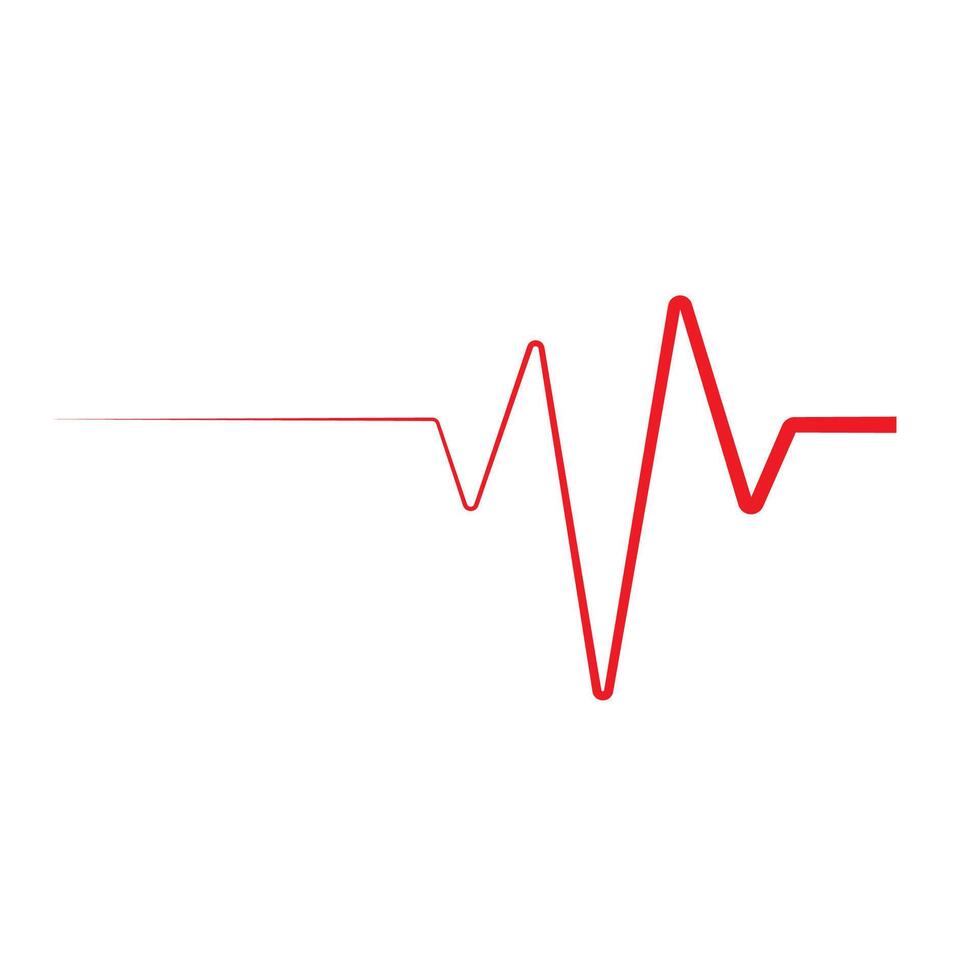 Heart beat pulse logo vector