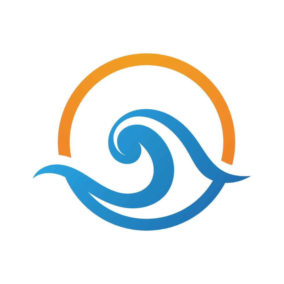ola logo. gráfico símbolos de Oceano o fluido mar agua estilizado para negocio identidad vector. ilustración agua ola logo para negocio emblema empresa vector