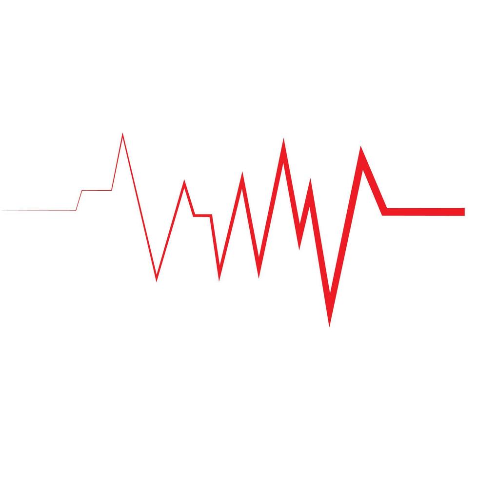 Heart beat pulse logo vector