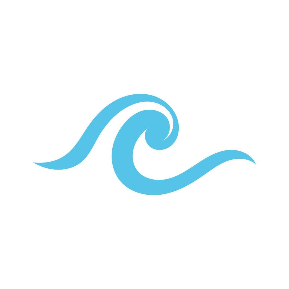 Wave logo. Graphic symbols of ocean or flowing sea water stylized for business identity vector. Illustration water wave logo for business emblem company vector