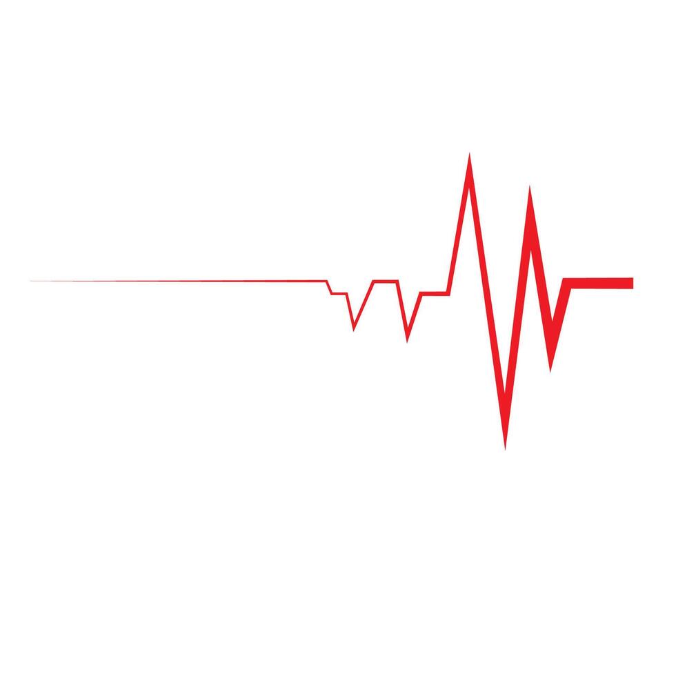 Heart beat pulse logo vector