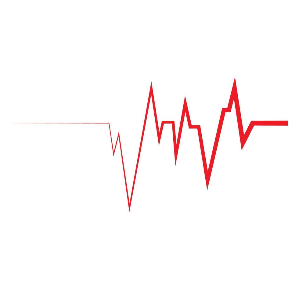 Heart beat pulse logo vector