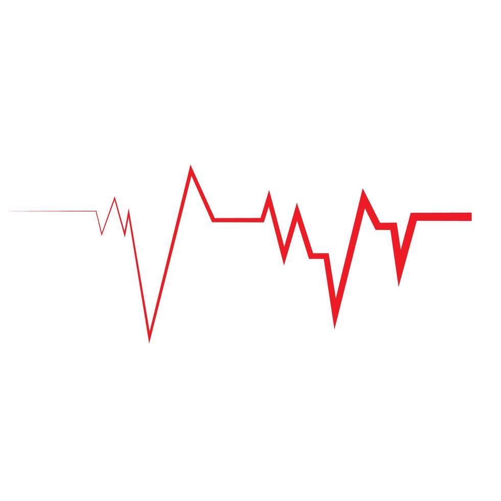 Heart beat pulse logo vector