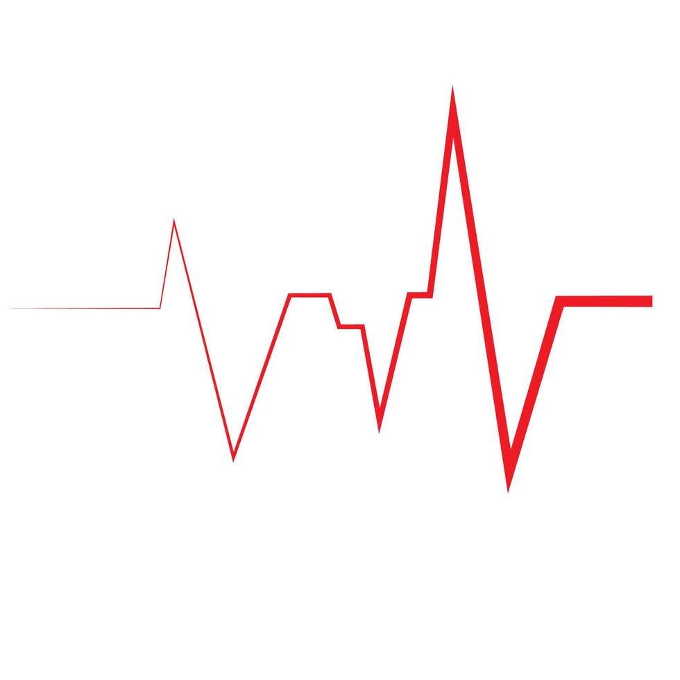 Heart beat pulse logo vector