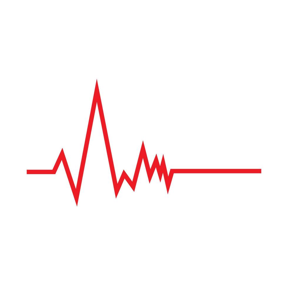 Heart beat pulse logo vector