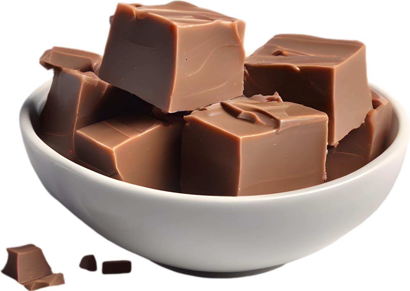 AI generated Fudge, Close-up of delicious-looking Fudge. png