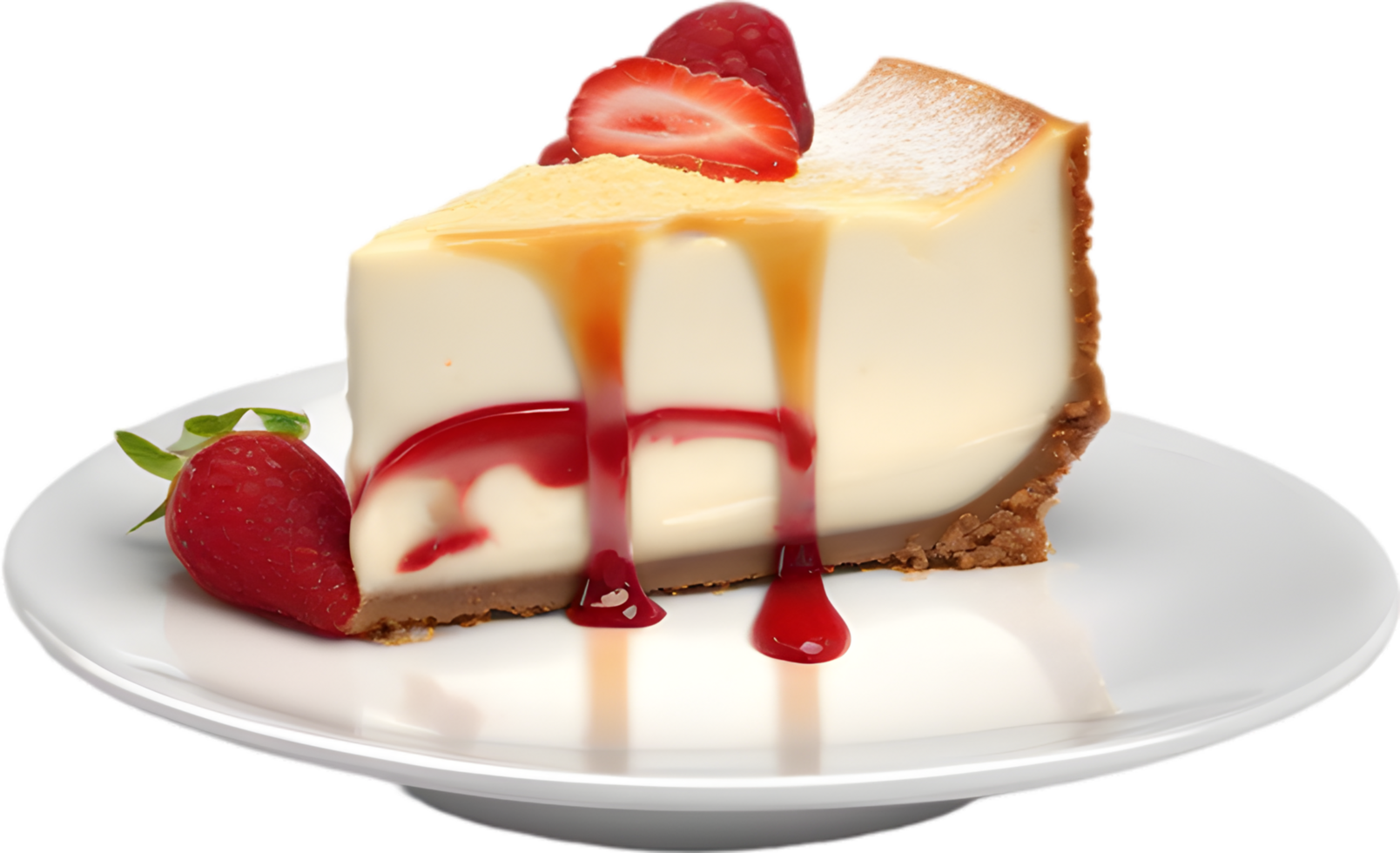 ai généré cheesecake, fermer de délicieux cheesecake. png