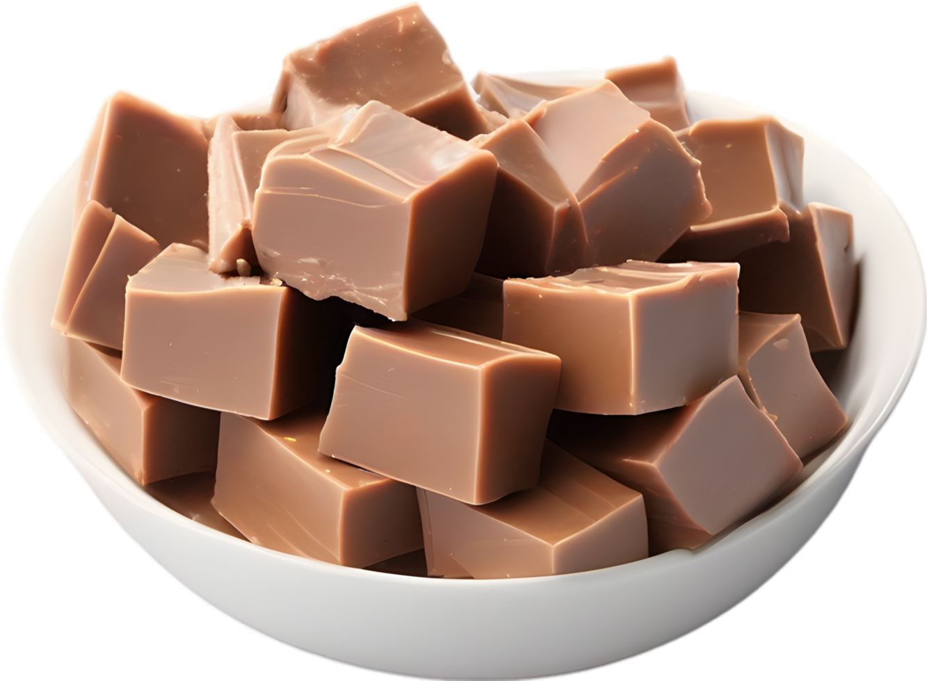 AI generated Fudge, Close-up of delicious-looking Fudge. png