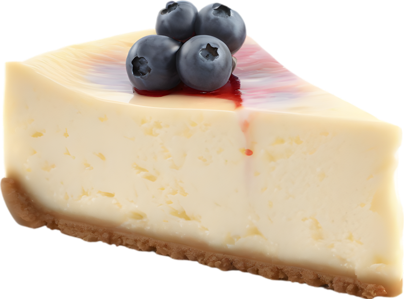 AI generated Cheesecake, Close-up of delicious-looking Cheesecake. png