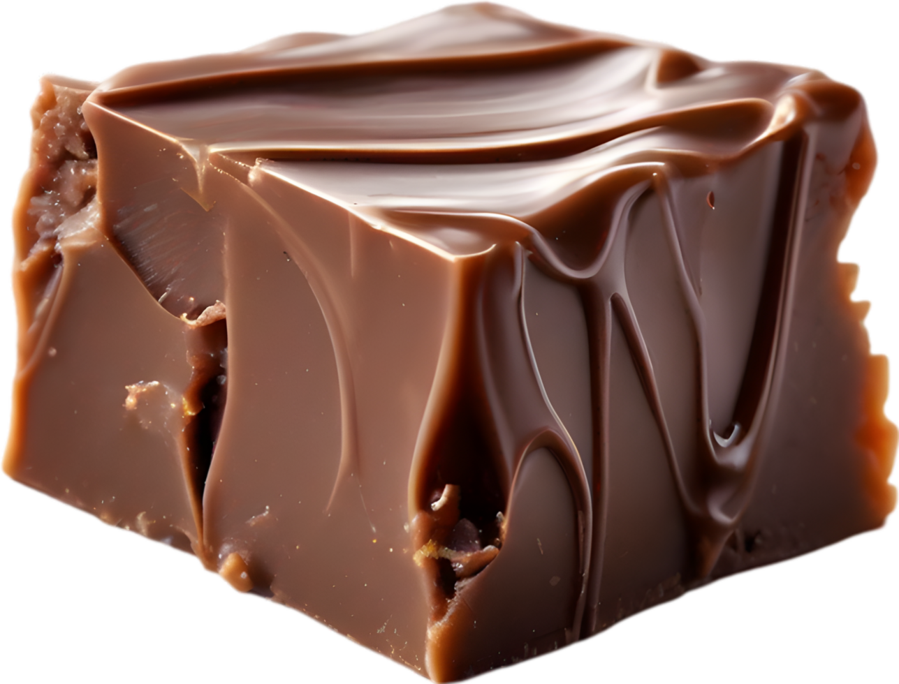 AI generated Fudge, Close-up of delicious-looking Fudge. png