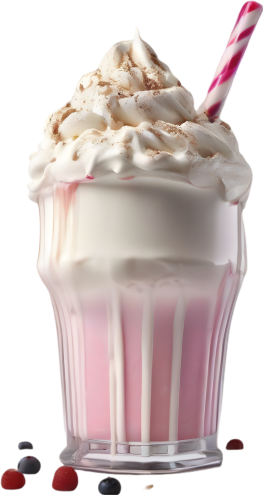 ai gegenereerd milkshakes, detailopname van heerlijk uitziend milkshakes. png
